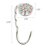 Wrapables Stylish Purse Hook Hanger, Foldable Handbag Table Hanger, Flower Tree