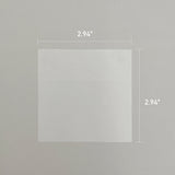 Wrapables Transparent Sticky Notes, Waterproof Self-Adhesive Memos for Home, School, Office (Set of 5), Transparent