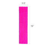 Wrapables 80's Style Neon Fluorescent Ribbed Leg Warmers, Hot Pink