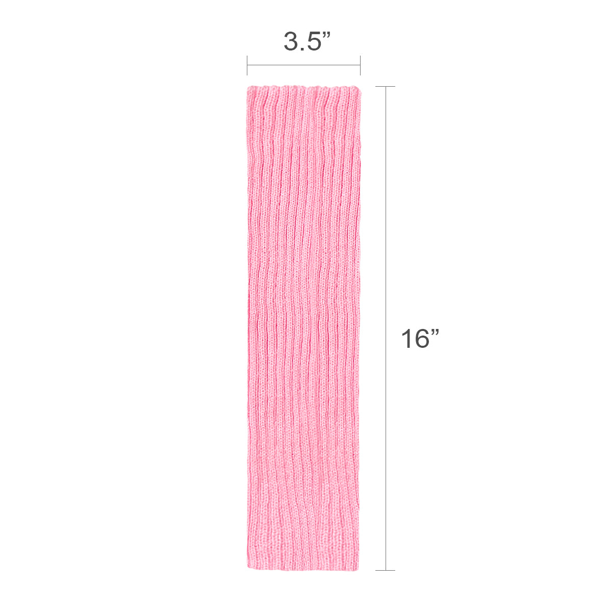 Wrapables 80's Style Neon Fluorescent Ribbed Leg Warmers, Pink