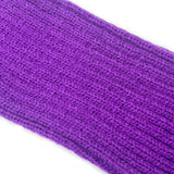 Wrapables 80's Style Neon Fluorescent Ribbed Leg Warmers, Purple