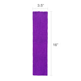 Wrapables 80's Style Neon Fluorescent Ribbed Leg Warmers, Purple