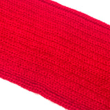 Wrapables 80's Style Neon Fluorescent Ribbed Leg Warmers, Red