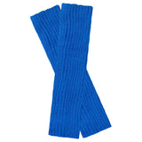 Wrapables 80's Style Neon Fluorescent Ribbed Leg Warmers, Blue