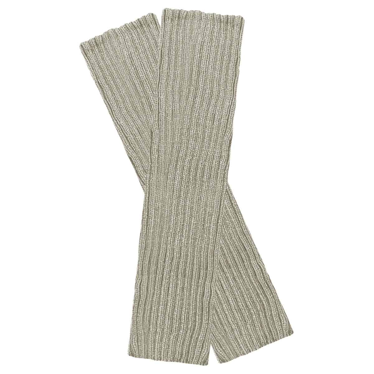 Wrapables 80's Style Neon Fluorescent Ribbed Leg Warmers, Light Gray