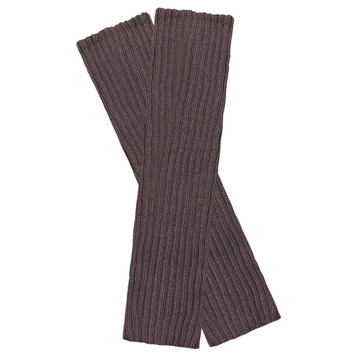 Wrapables 80's Style Neon Fluorescent Ribbed Leg Warmers, Mahogany Gray