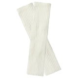 Wrapables 80's Style Neon Fluorescent Ribbed Leg Warmers, Cream