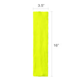 Wrapables 80's Style Neon Fluorescent Ribbed Leg Warmers, Lemon