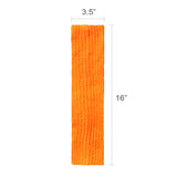 Wrapables 80's Style Neon Fluorescent Ribbed Leg Warmers, Orange