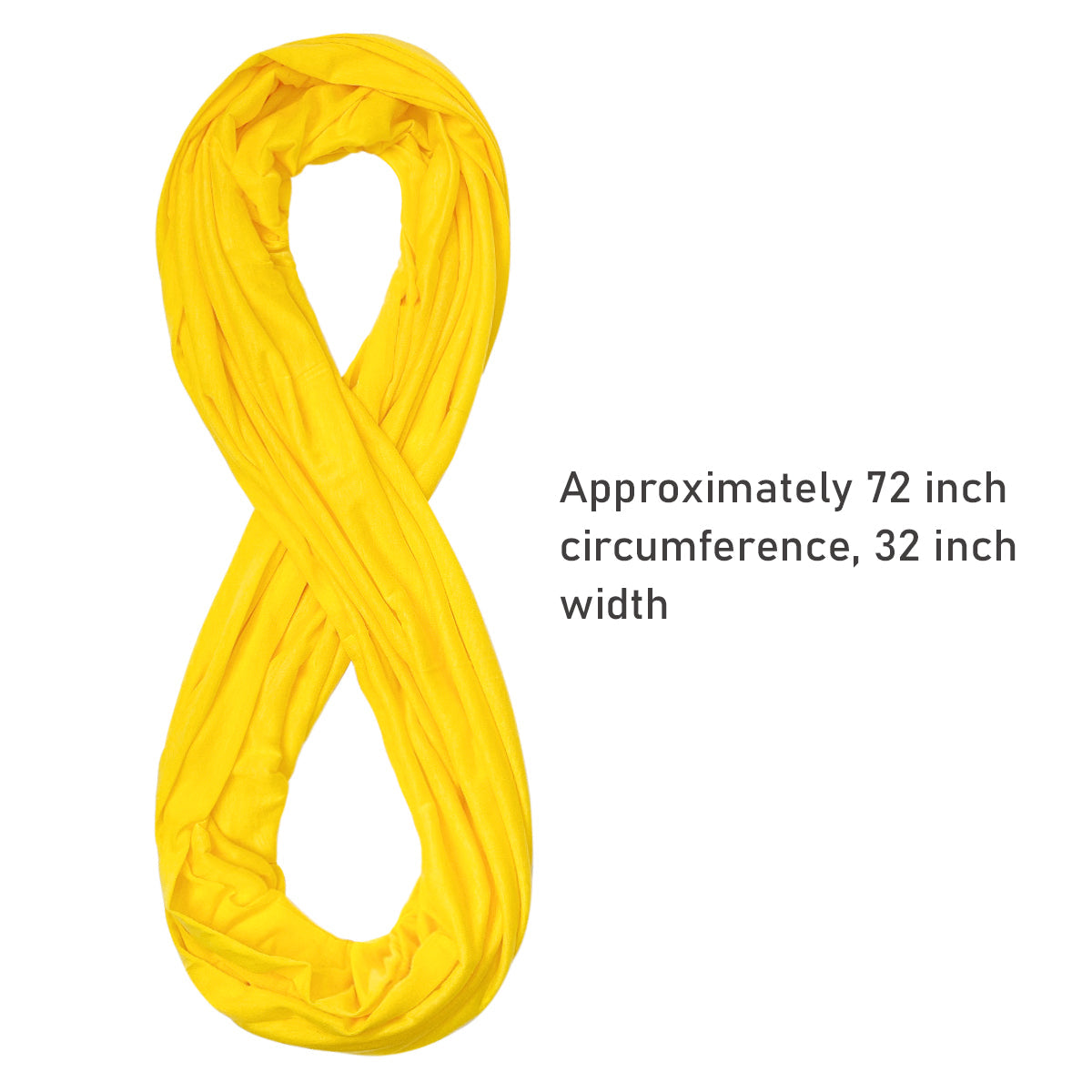 Wrapables Soft Jersey Knit Infinity Scarf, Yellow