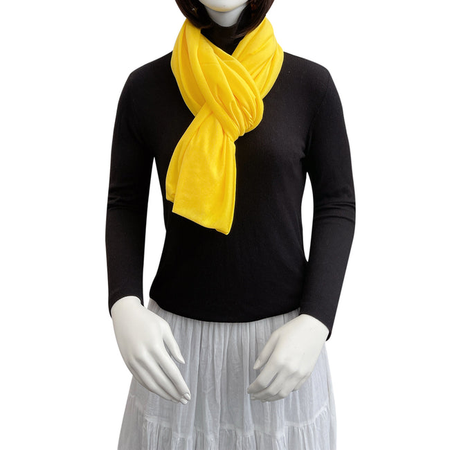 Wrapables Soft Jersey Knit Infinity Scarf, Halloween Costume Accessories, Yellow