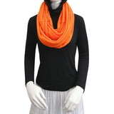 Wrapables Soft Jersey Knit Infinity Scarf, Orange