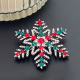 Wrapables Christmas Crystal Rhinestone Brooch Pin, Snowflake