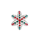 Wrapables Christmas Crystal Rhinestone Brooch Pin, Snowflake