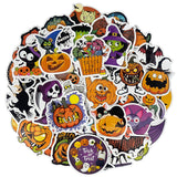 Wrapables Waterproof Vinyl Stickers for Water Bottles, Laptop, Phones, Skateboards, Decals for Teens, 100pcs, Trick or Treat