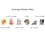 Wrapables Waterproof Vinyl Stickers for Water Bottles, Laptop, Phones, Skateboards, Decals for Teens, 100pcs, Funny Felines