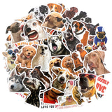 Wrapables Waterproof Vinyl Stickers for Water Bottles, Laptop, Phones, Skateboards, Decals for Teens, 100pcs, Silly Puppies