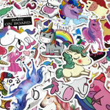 Wrapables Waterproof Vinyl Stickers for Water Bottles, Laptop, Phones, Skateboards, Decals for Teens, 100pcs, Unicorns