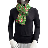 Wrapables Lightweight Winter Holiday Christmas Scarf, Candy Canes Green