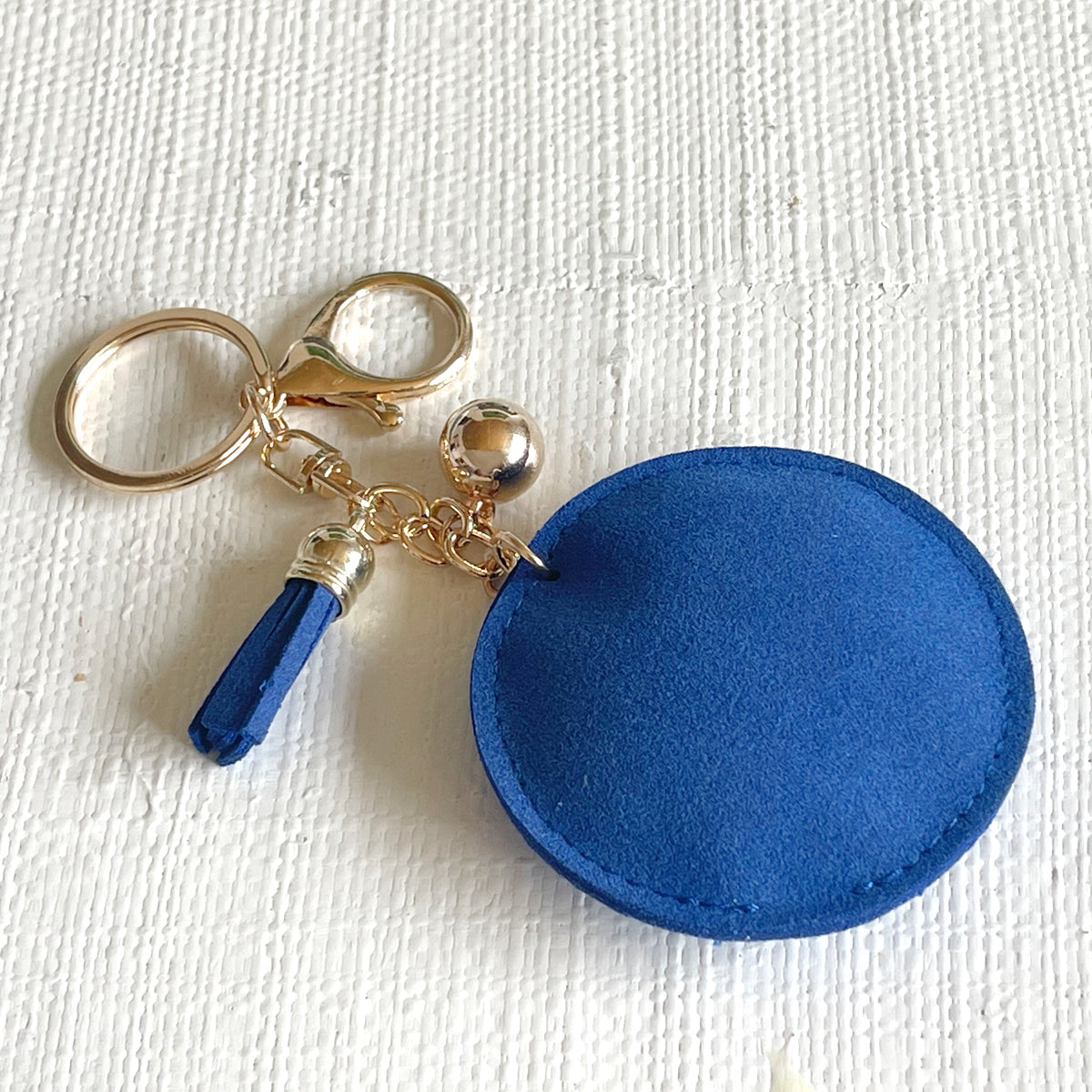 Wrapables Crystal Bling Key Chain Keyring with Tassel Car Purse Handbag Pendant, Blue Evil Eye