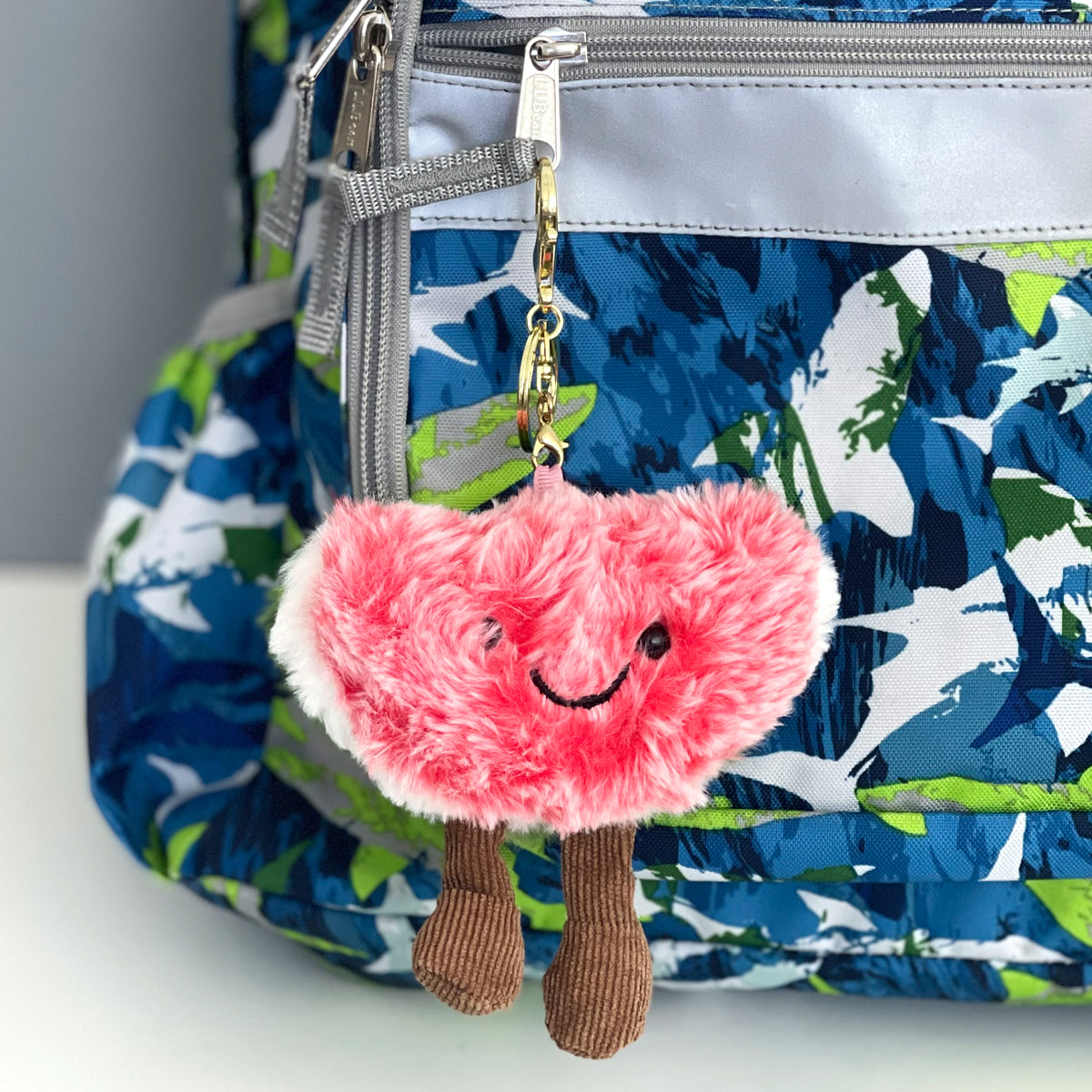 Wrapables Cute Plush Keychain Keyring Pendant Charm for Bag, Watermelon