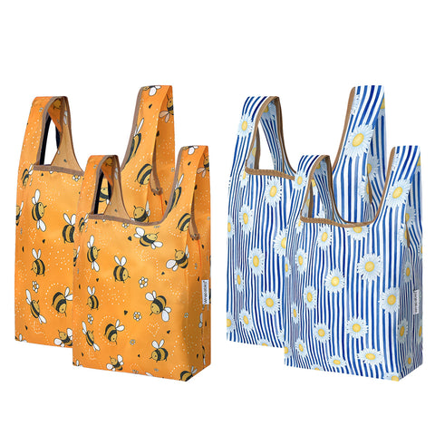 LOQI Forest Zebra Reusable Shopping Bag