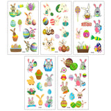 Wrapables Waterproof Temporary Tattoos for Children, 20 sheets Easter