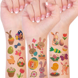 Wrapables Waterproof Temporary Tattoos for Children, 20 sheets Easter