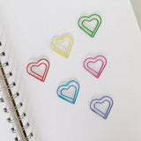 Wrapables Paper Clips Bookmarks for Office Home School (Set of 50), Hearts