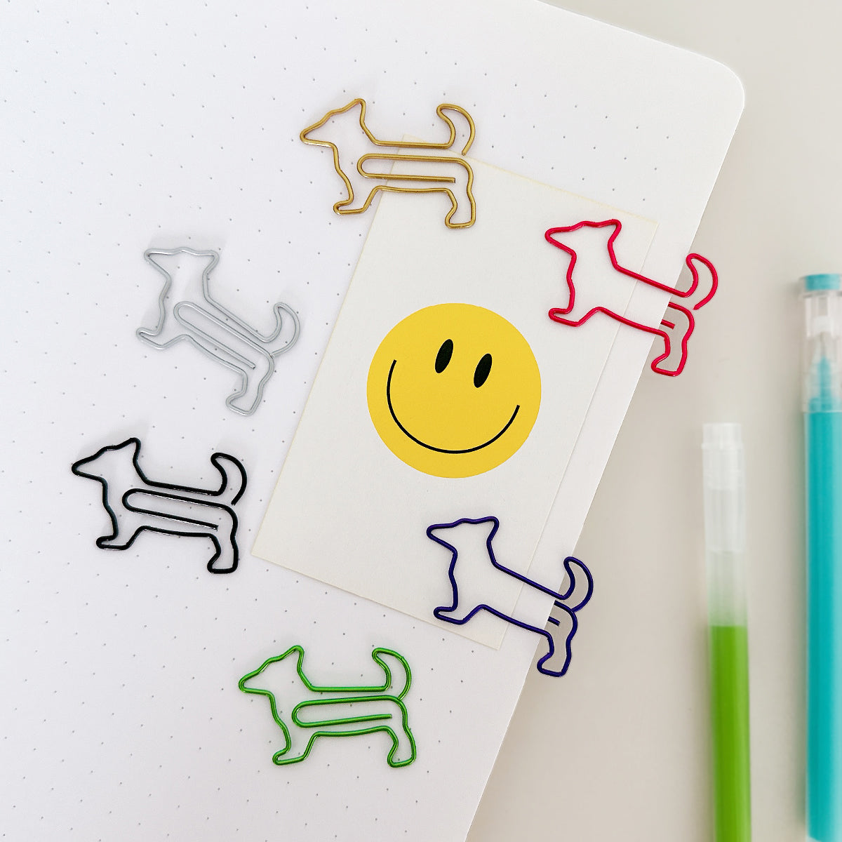 Wrapables Paper Clips Bookmarks for Office Home School (Set of 50), Dogs