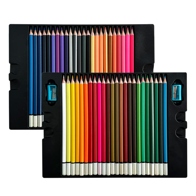 Wrapables Premium Colored Pencils for Artists, Soft Core Oil Based Pencils for Sketching and Drawing, 48 Count