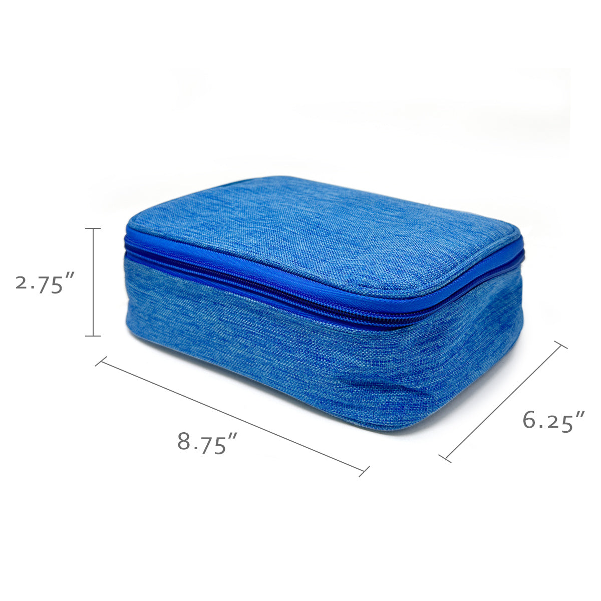 Wrapables Large Capacity 72 Slot Pencil Case for Colored Pencils, Stationery Pouch Blue