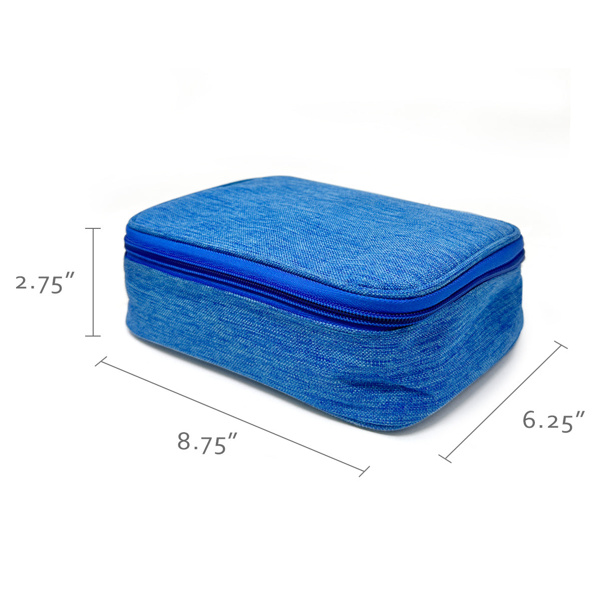 Wrapables Large Capacity 72 Slot Pencil Case for Colored Pencils, Stationery Pouch, Blue