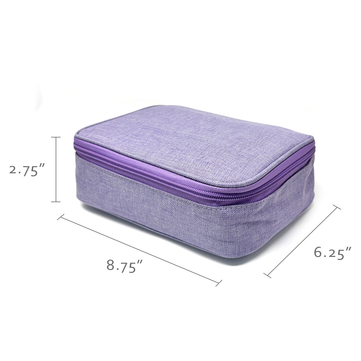 Wrapables Large Capacity 72 Slot Pencil Case for Colored Pencils, Stationery Pouch, Lavender