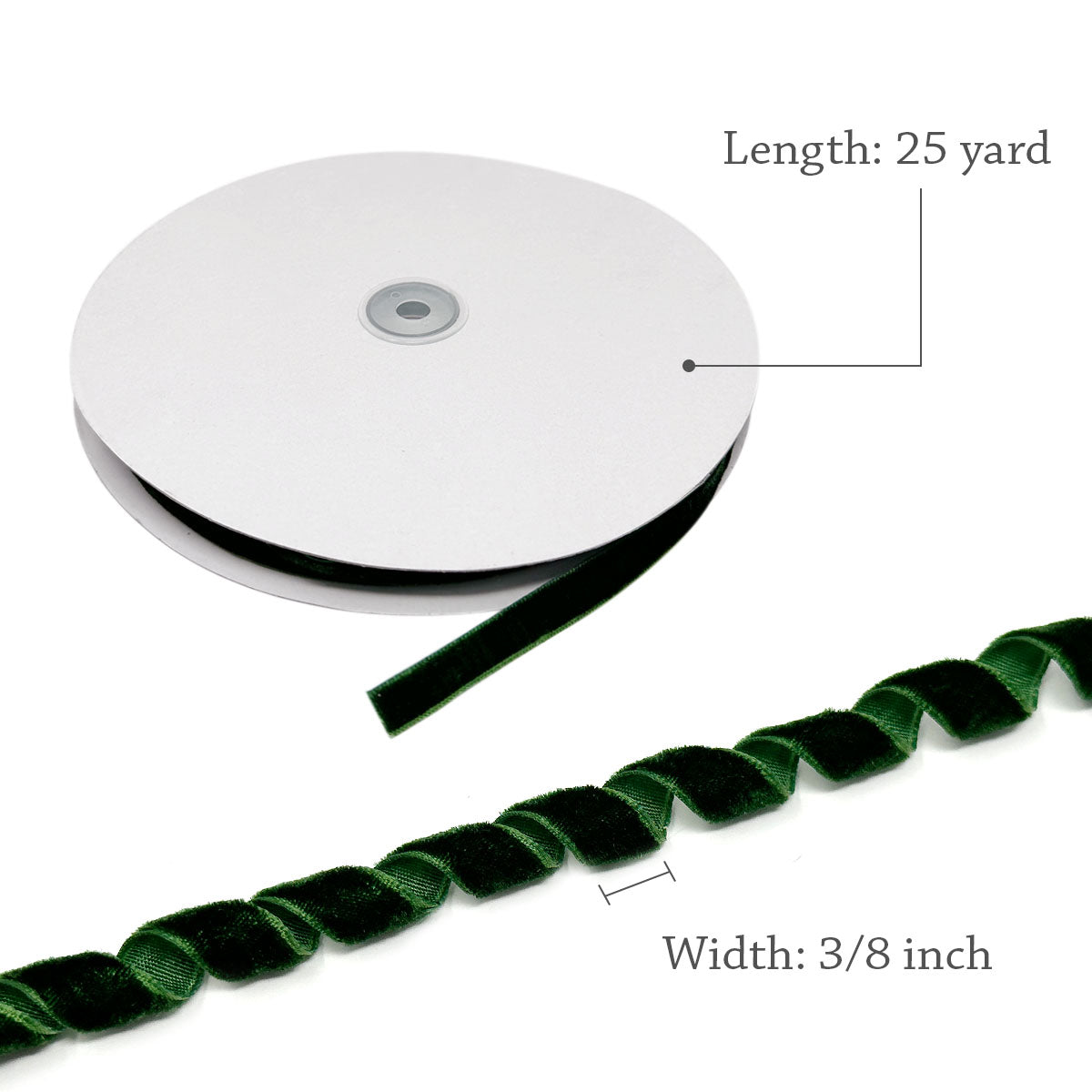 3/8 Emerald Green Curling Ribbon