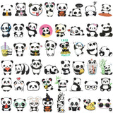 Wrapables Waterproof Vinyl Stickers for Water Bottles, Laptop, Phones, Skateboards, Decals for Teens, 100pcs, Panda