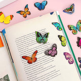 Wrapables Magnetic Butterfly Bookmarks, Page Marker, Foldable Butterfly Page Clips (Set of 30)