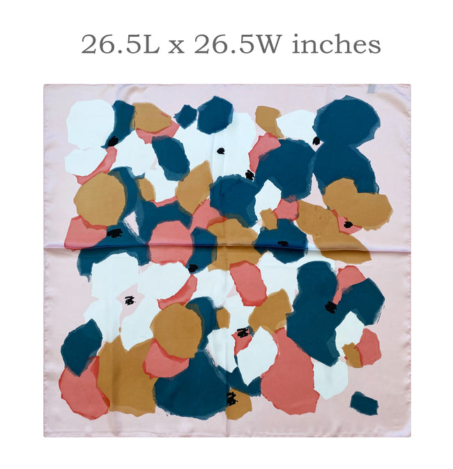 Wrapables Satin Neckerchief Square Scarf 26.5 x 26.5 Inches