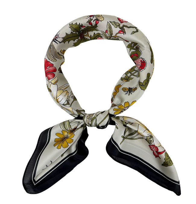 Wrapables Satin Neckerchief Square Scarf 26.5 x 26.5 Inches