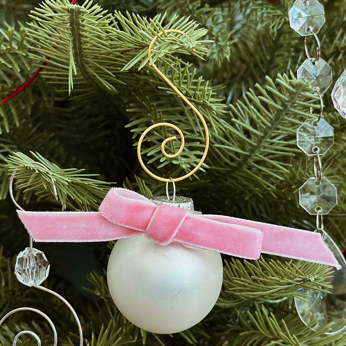 Wrapables Christmas Tree Ornament Hooks, S-Shaped Swirl Hooks for Hang