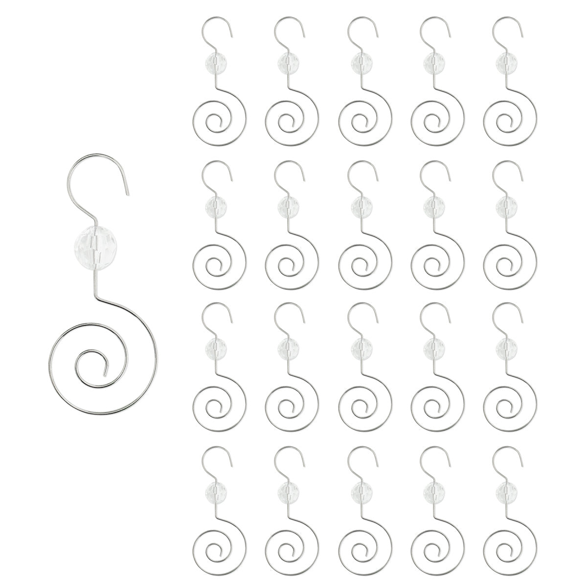Wrapables Stainless Steel Christmas Tree Ornament Hooks with Beads (Set of  20), 20 Pieces - Fred Meyer
