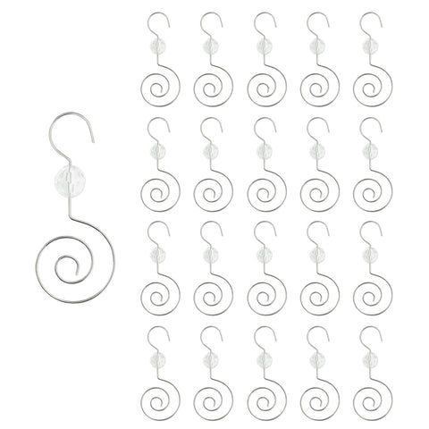 Wrapables Christmas Tree Ornament Hooks, S-Shaped Swirl Hooks for Hanging Decorations (Pack of 80)