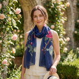 Wrapables Women's Lightweight Sheer Silky Feeling Georgette Scarf