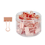 Wrapables Rose Gold Binder Clips for Office, Paper Clamps, Paper Clips, (Set of 48) Medium