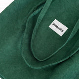 Wrapables Corduroy Tote Bag, Casual Everyday Shoulder Handbag, Forest Green