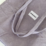 Wrapables Corduroy Tote Bag, Casual Everyday Shoulder Handbag, 2pc LtGreen/Lavender