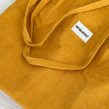 Wrapables Corduroy Tote Bag, Casual Everyday Shoulder Handbag, Marigold