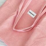 Wrapables Corduroy Tote Bag, Casual Everyday Shoulder Handbag, 2pc Pink/Purple