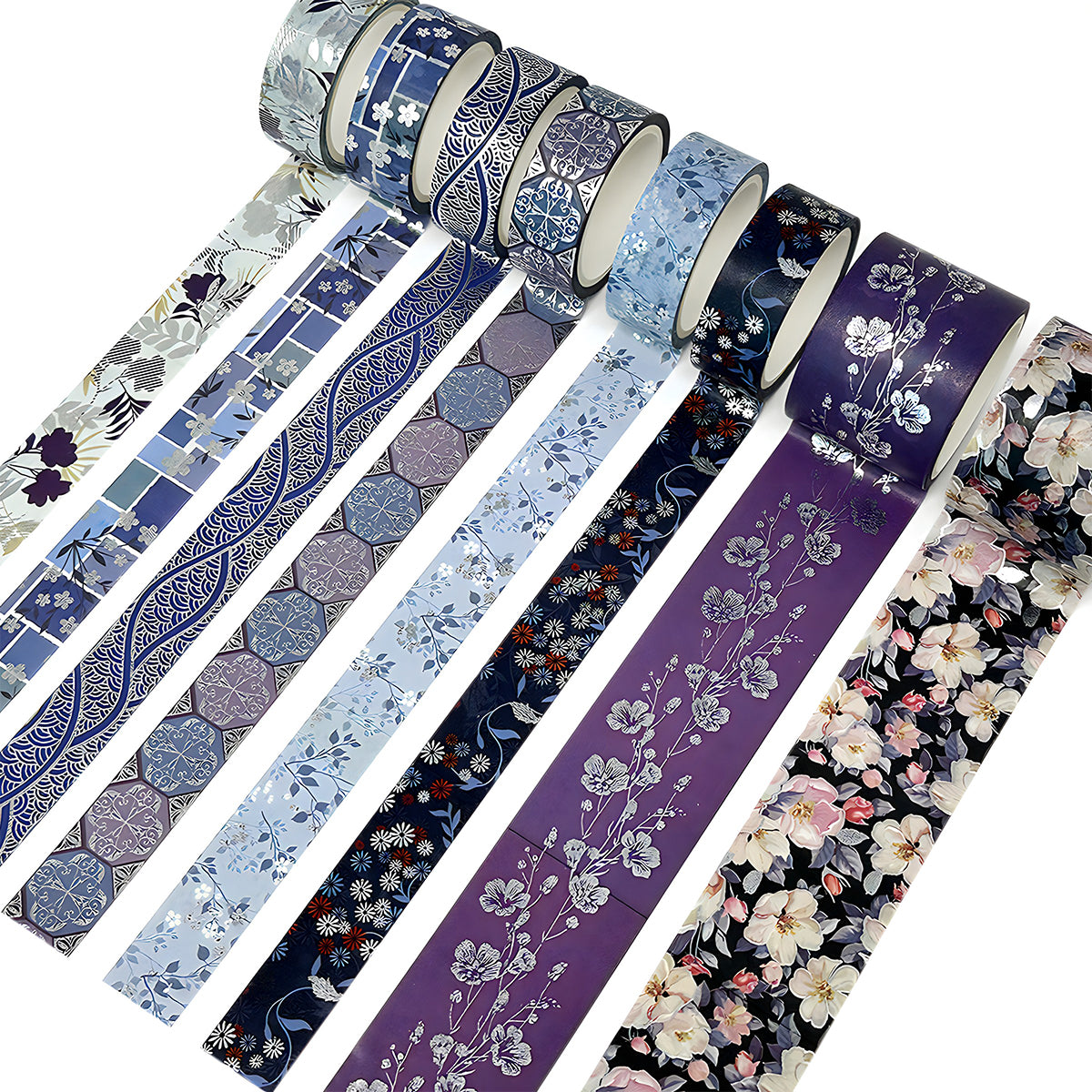 Purple and Metallic Gold Sprig Washi Tape  Gift Wrapping and Craft Ta –  The Bullish Store