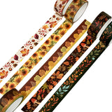 Wrapables Decorative Washi Tape for Scrapbooking, Stationery, Diary, Card Making, Autumn Day